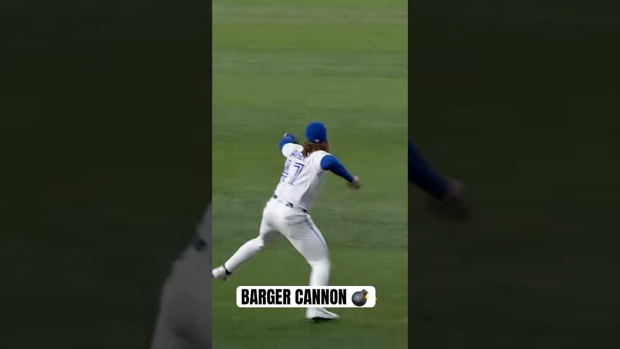 Addison Barger LASERS are back 🚀 #MLB #Toronto #BlueJays