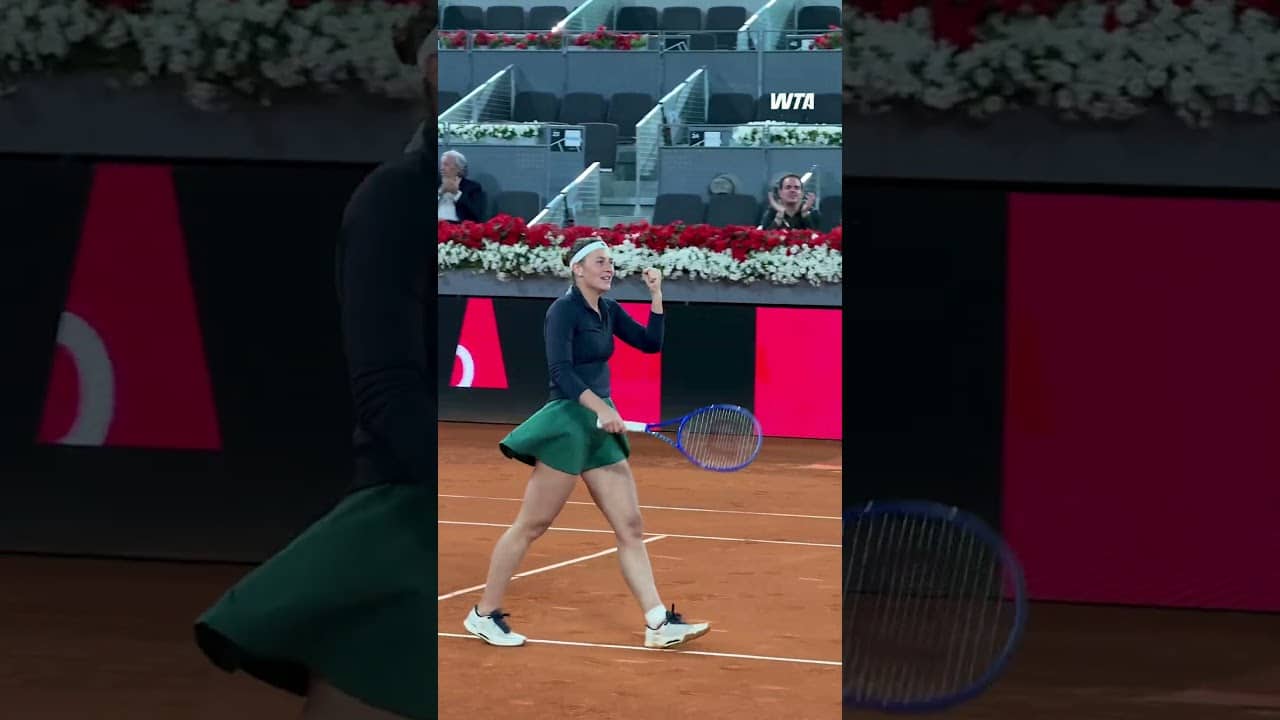 Marta Kostyuk pushes past Noskova for the last semifinal spot in Madrid 🙌 #wta #tennis