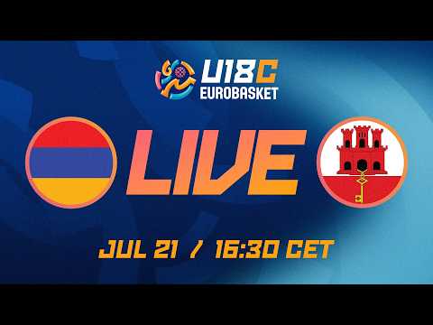 LIVE - Armenia v Gibraltar | FIBA U18 Women's EuroBasket 2026 Division C | Group Phase