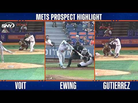 Mitch Voit, A.J. Ewing, Daiverson Gutierrez | Mets Prospects Highlights