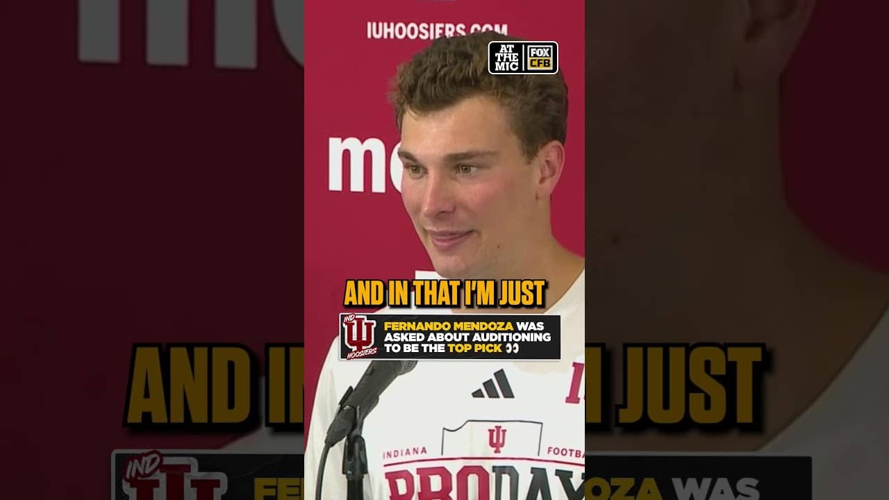 Fernando Mendoza speaks on his top-pick potential on Pro Day 👀 #CFB #NFL #NFLDraft #Indiana