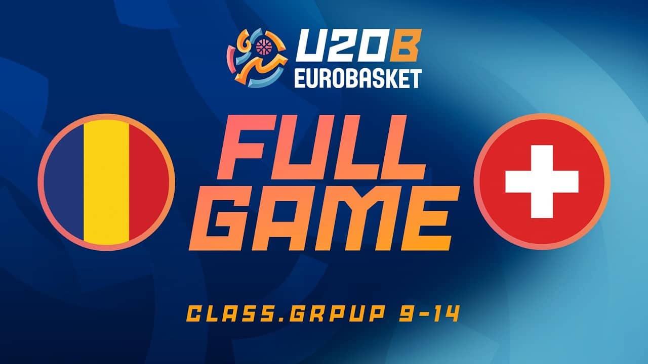 LIVE - Romania v Switzerland | FIBA U20 Women's EuroBasket 2026 Division B | Class. Group 9-14