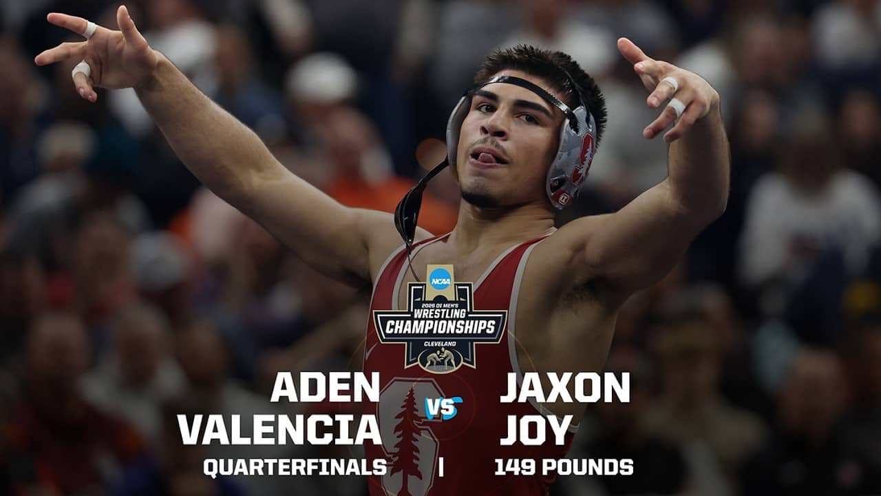 Aden Valencia vs. Jaxon Joy: 2026 NCAA wrestling quarterfinals (149 pounds)