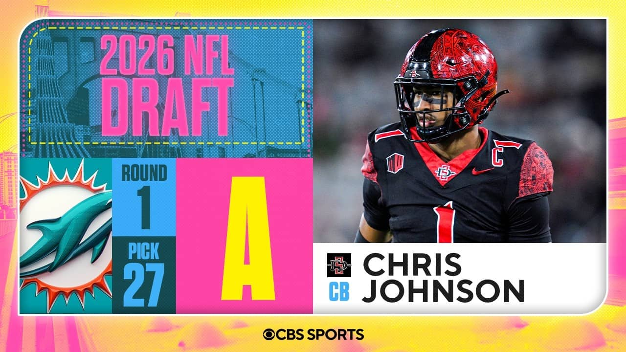 Dolphins select Chris Johnson No. 27 overall | 2026 NFL Draft Grades & Reaction