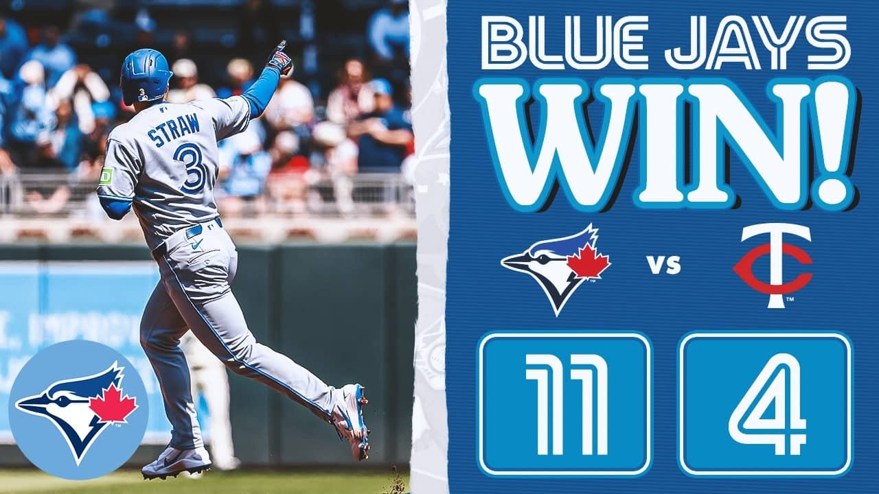 Bats provide the spark, Blue Jays hit double digits against Twins!