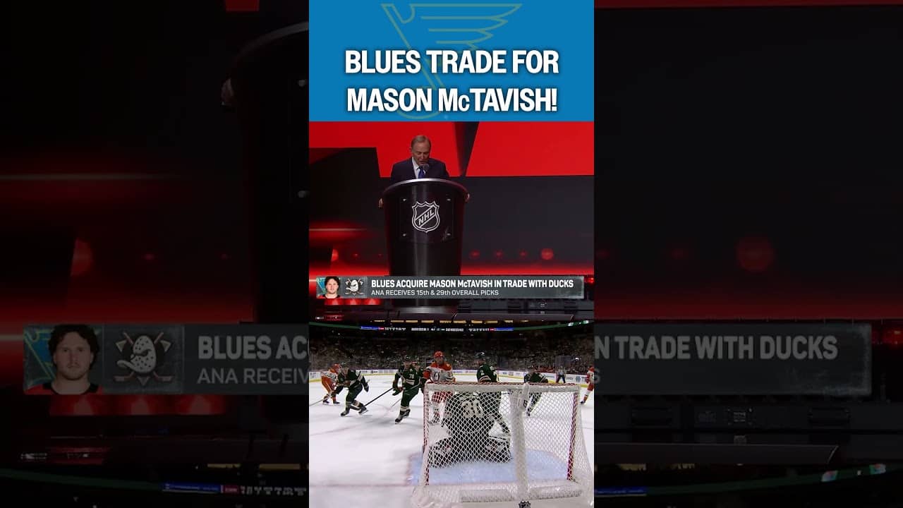 DRAFT-DAY TRADE: McTavish to the Blues! 🚨
