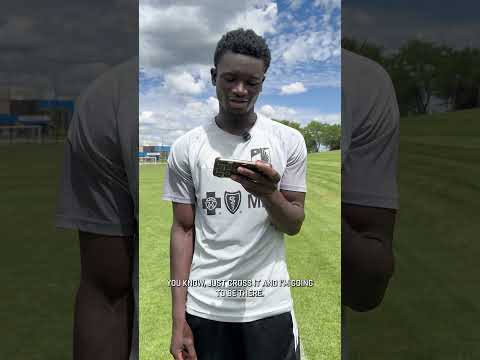 Darius reacts to his brace against St. Louis CITY2 #mnufc #mls #mlsnextpro #soccer #goal