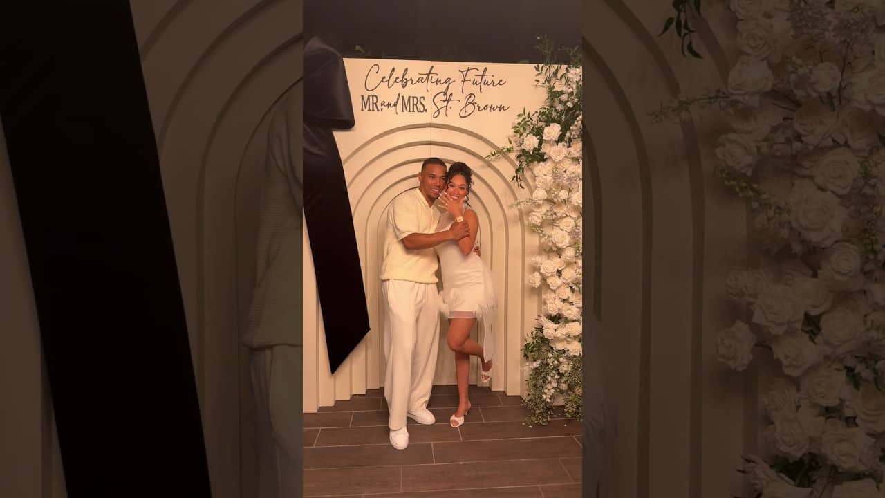 Brooklyn documented the full day of her engagement to Amon-Ra St. Brown 💍