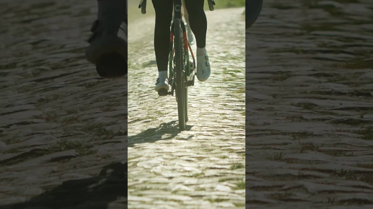 The SuperSix EVO strong over the Paris-Roubaix roads 🪨 #shorts