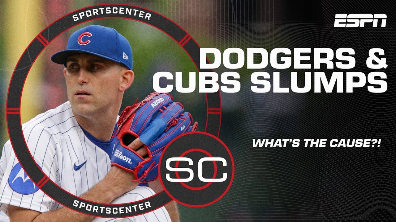 What's causing SLUMPS for the Dodgers & Cubs?! 📉 | SportsCenter