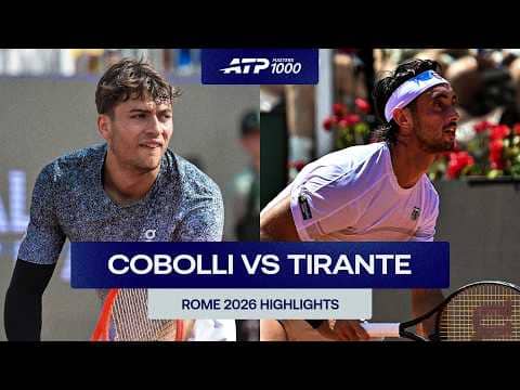 Flavio Cobolli vs. Thiago Agustin Tirante Highlights | Rome 2026 Round 3