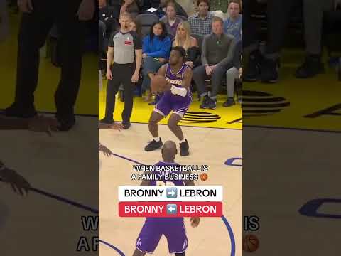Imagine playing WITH your father like this in the NBA 💭