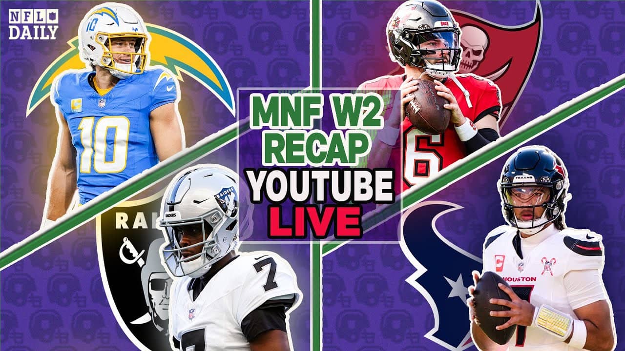 The QUINTESSENTIAL Baker Mayfield Comeback + Chargers Outclass Raiders | Monday Night Football Recap