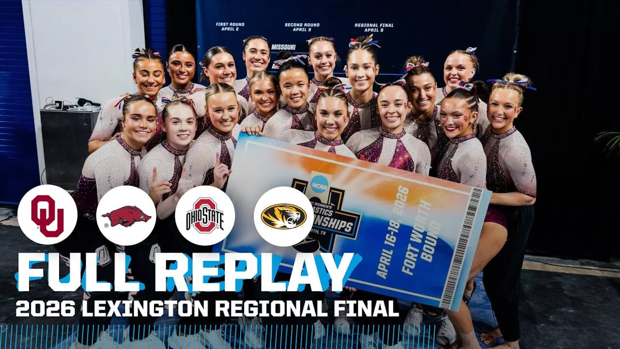 Oklahoma, Arkansas advance at NCAA Women's gymnastics regional finals | FULL REPLAY