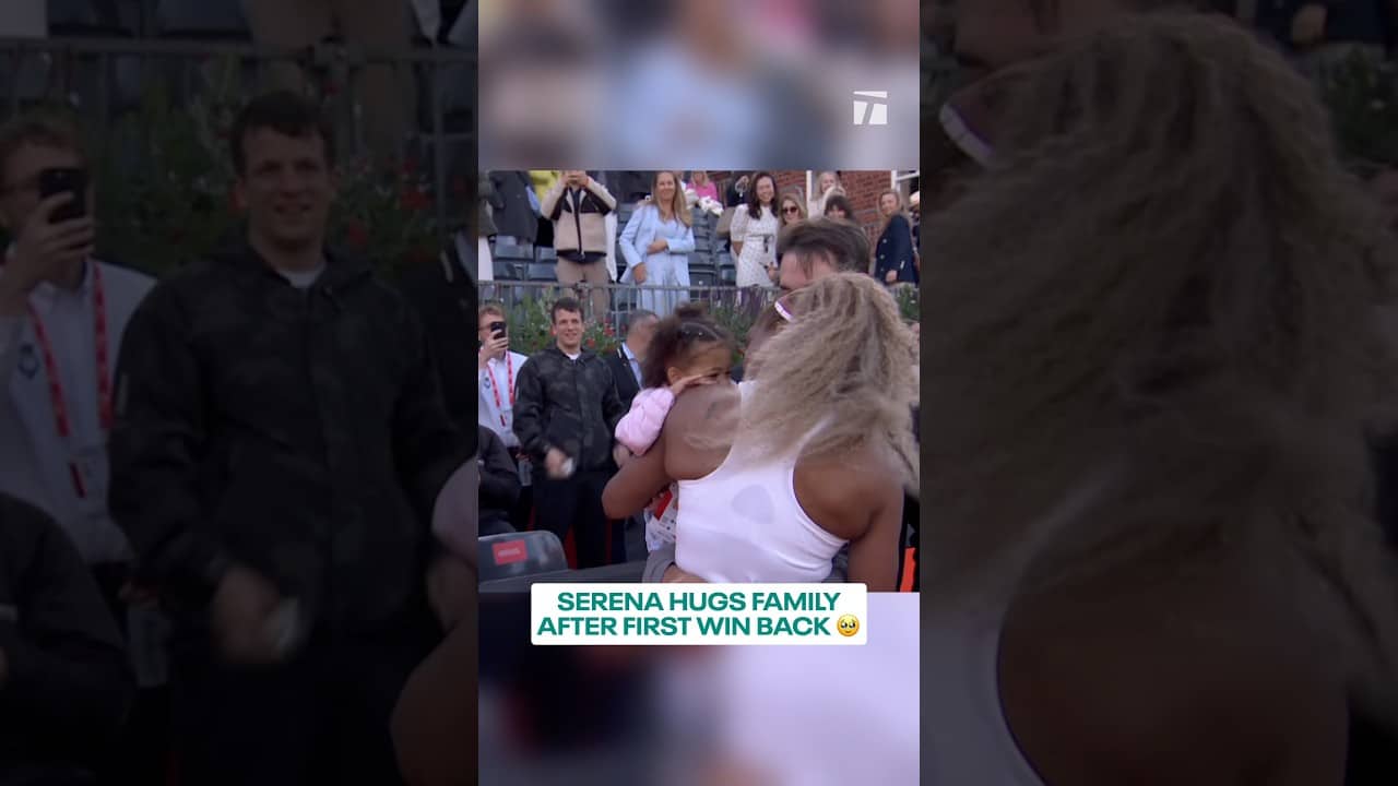 What it’s all about 🥰 #serenawilliams #family #hugs #tennis