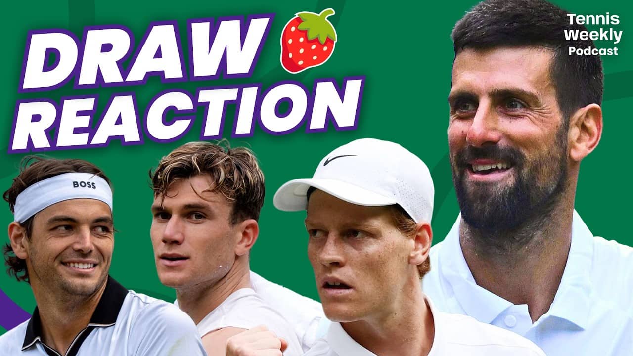 Djokovic in Sinner's half + Draper vs Fritz in ROUND 1 and NO ALCARAZ 😢 Wimbledon Draw REACTION