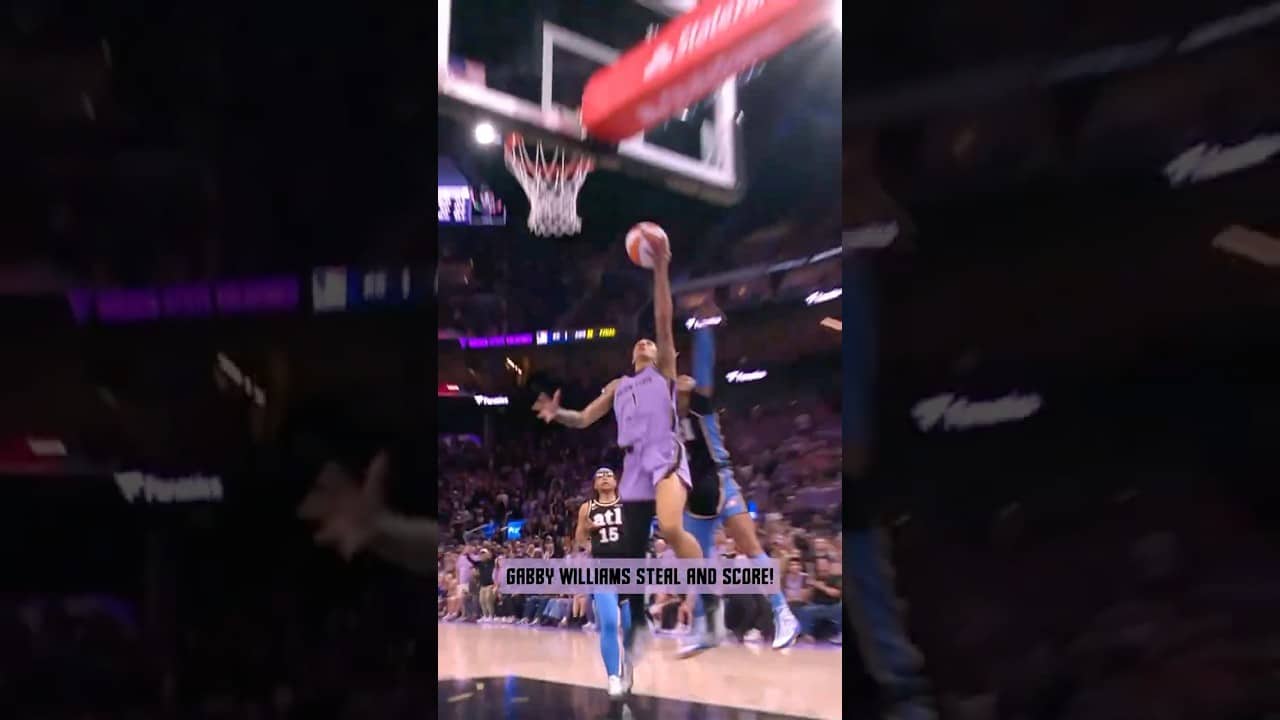 the Steal. the Reaction. the Celebration #goldenstatevalkyries #wnba #gabbywilliams #valkyries