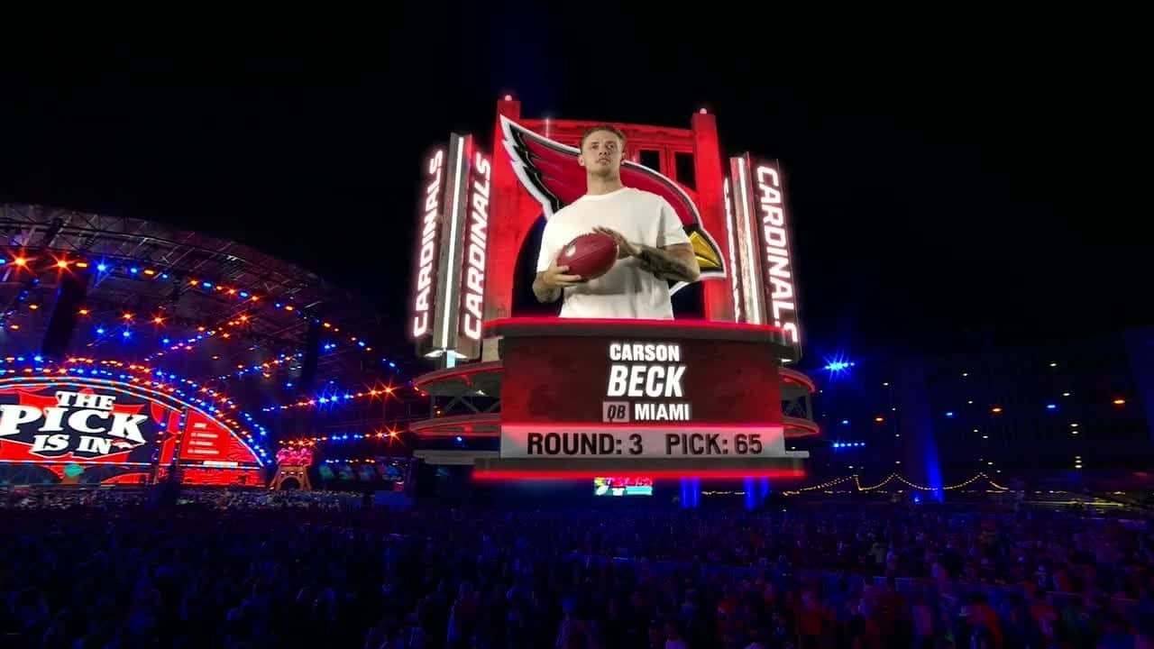 Cardinals pick Carson Beck with 65th pick | 2026 NFL Draft