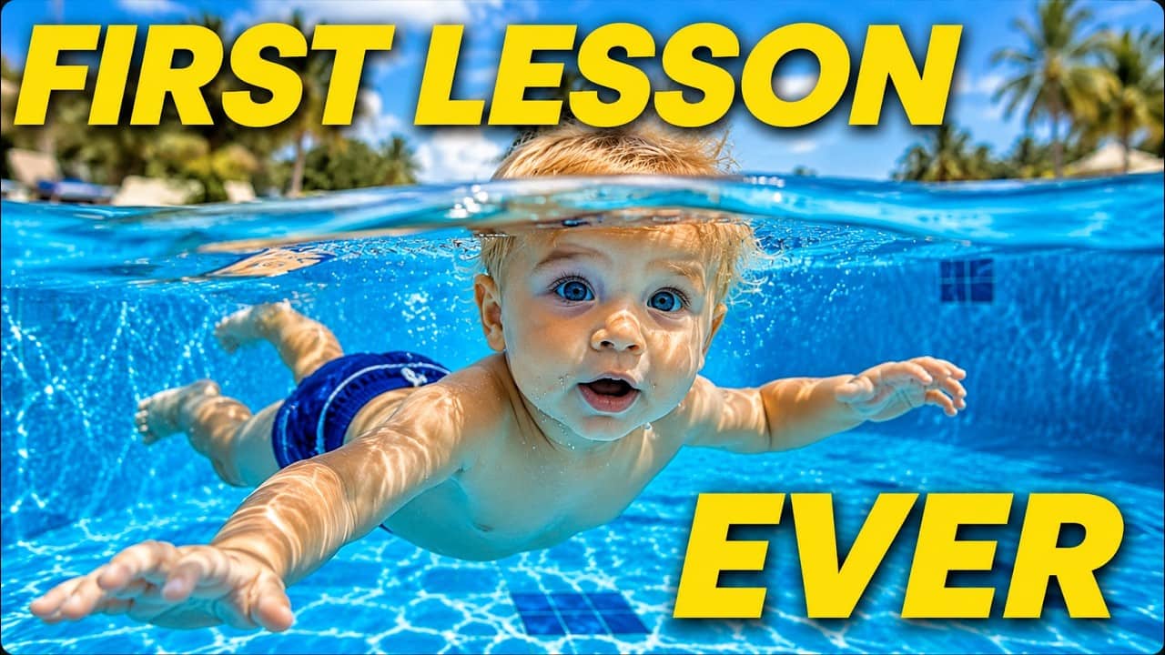 Baby's First Swim Lesson Ever