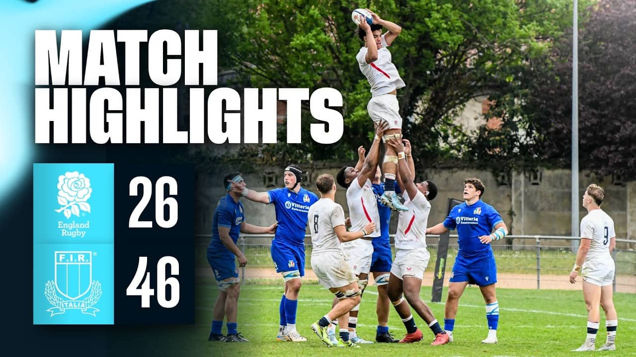 England U18 Men vs Italy | Highlights | 2026 U18 Men's Six Nations Festival