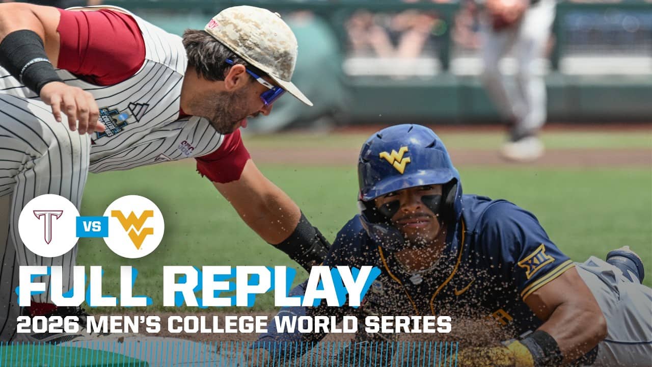 West Virginia vs. Troy: 2026 Men's College World Series | FULL REPLAY