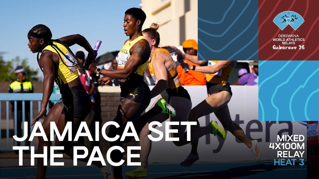 Jamaica dominate women’s 4x100m in Gaborone | World Athletics Relays Gaborone 2026