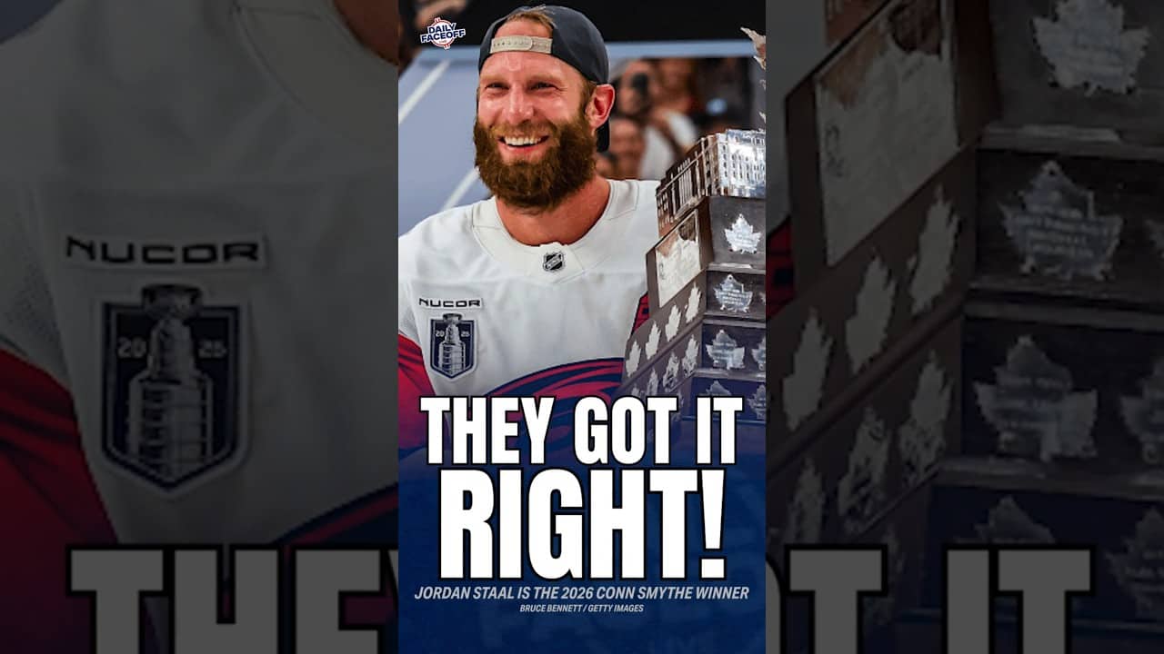 THEY GOT IT RIGHT! - Jordan Staal wins the 2026 Conn Smythe