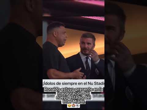 Ronaldo Nazario and David Beckham at Inter Miami's new stadium 🤩 (via MLS on Apple TV)