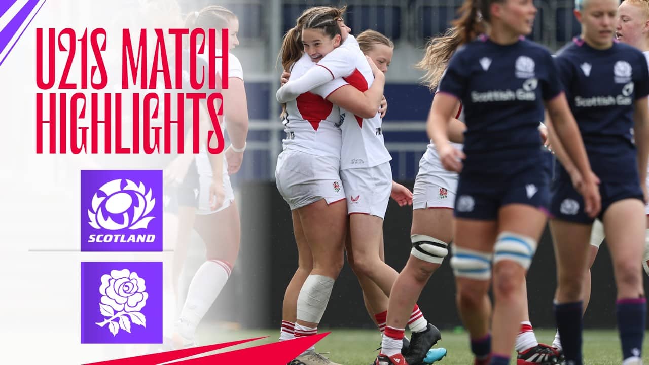 THEY SCORED NINE TRIES  | England Women U21 v Scotland highlights in Six Nations Series