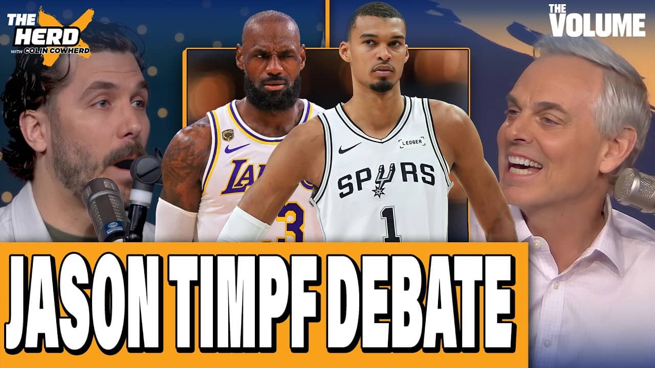 Colin Cowherd & Jason Timpf DEBATE: Spurs, Wemby, LeBron, Lakers | THE HERD NBA Playoffs