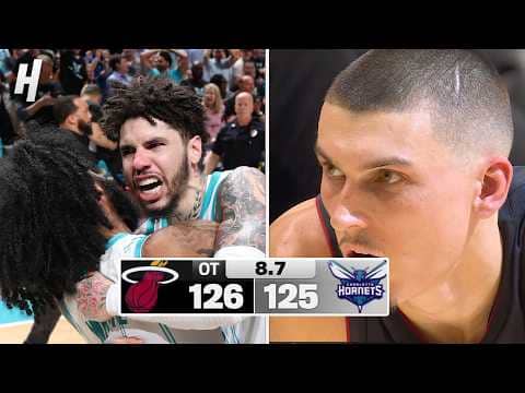 LaMelo Ball hits the GAME WINNER 😱 vs Heat | INSANE ending