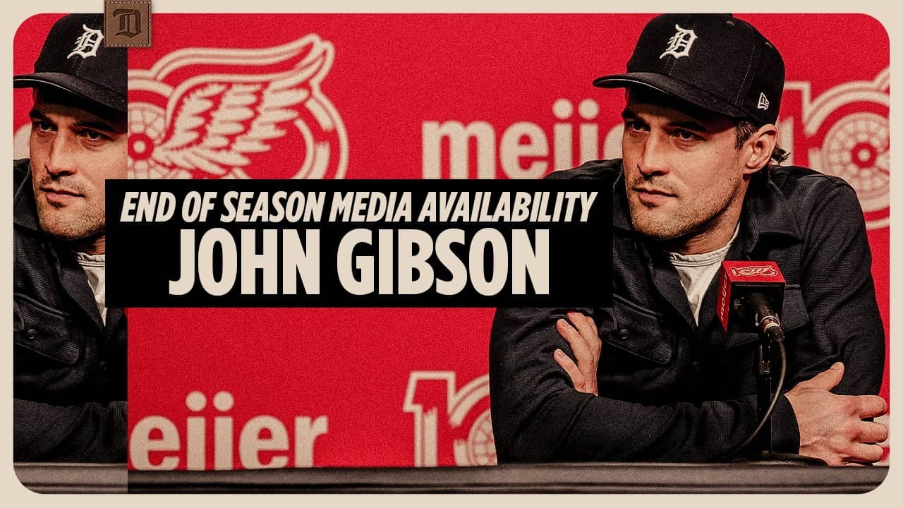 John Gibson Detroit Red Wings Season Ending Media | April 17, 2026