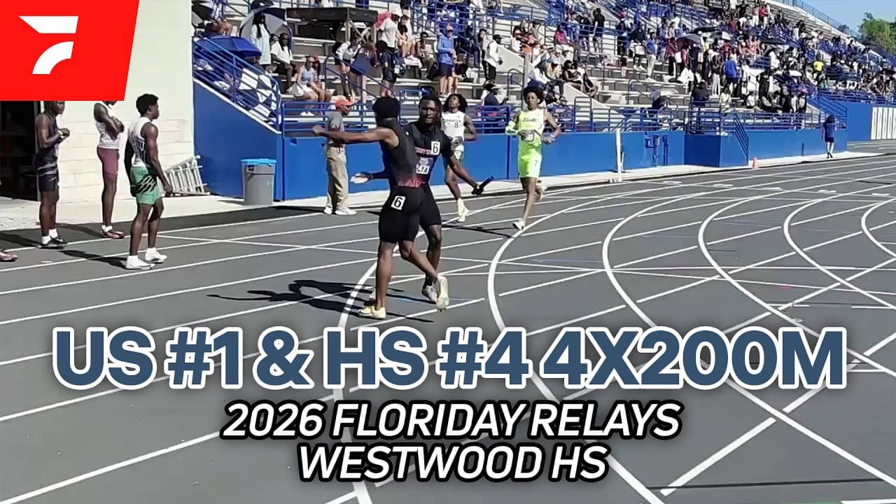 US #1 and HS #4 for Westwood 4x200 | Florida Relays Race Video