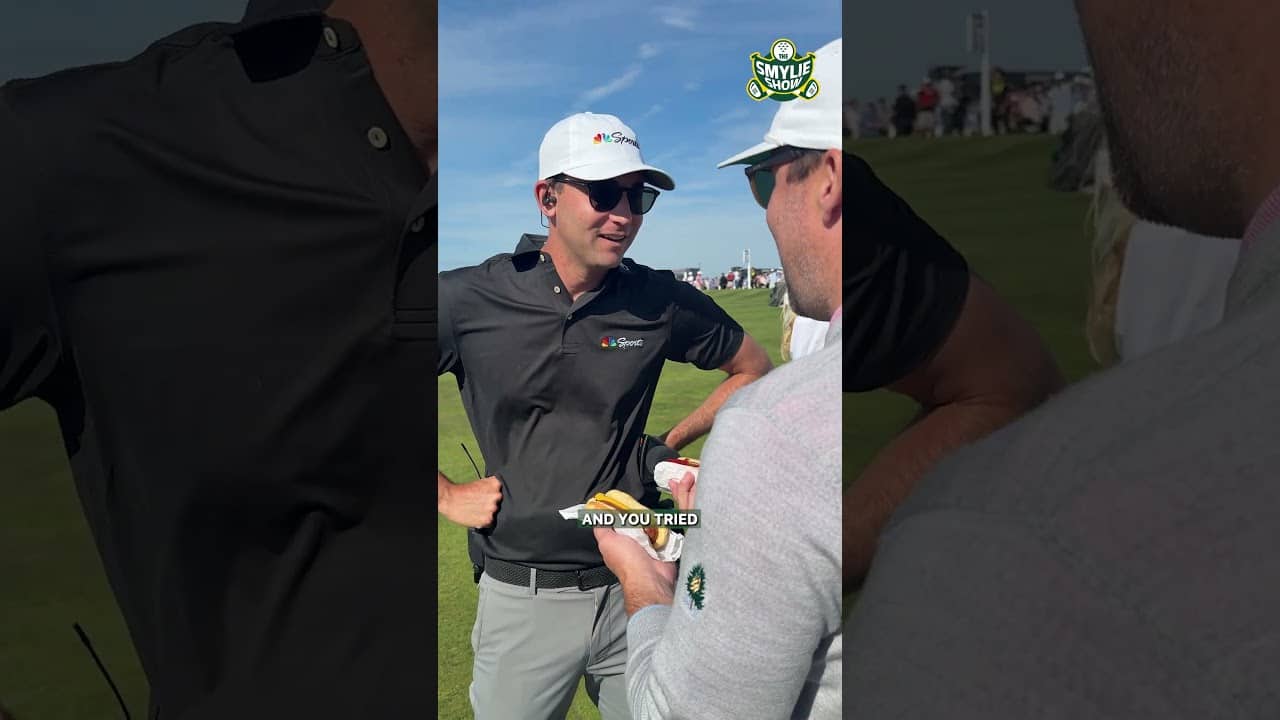 The Hot Dog saga continues #usopen #golf #smylieshow
