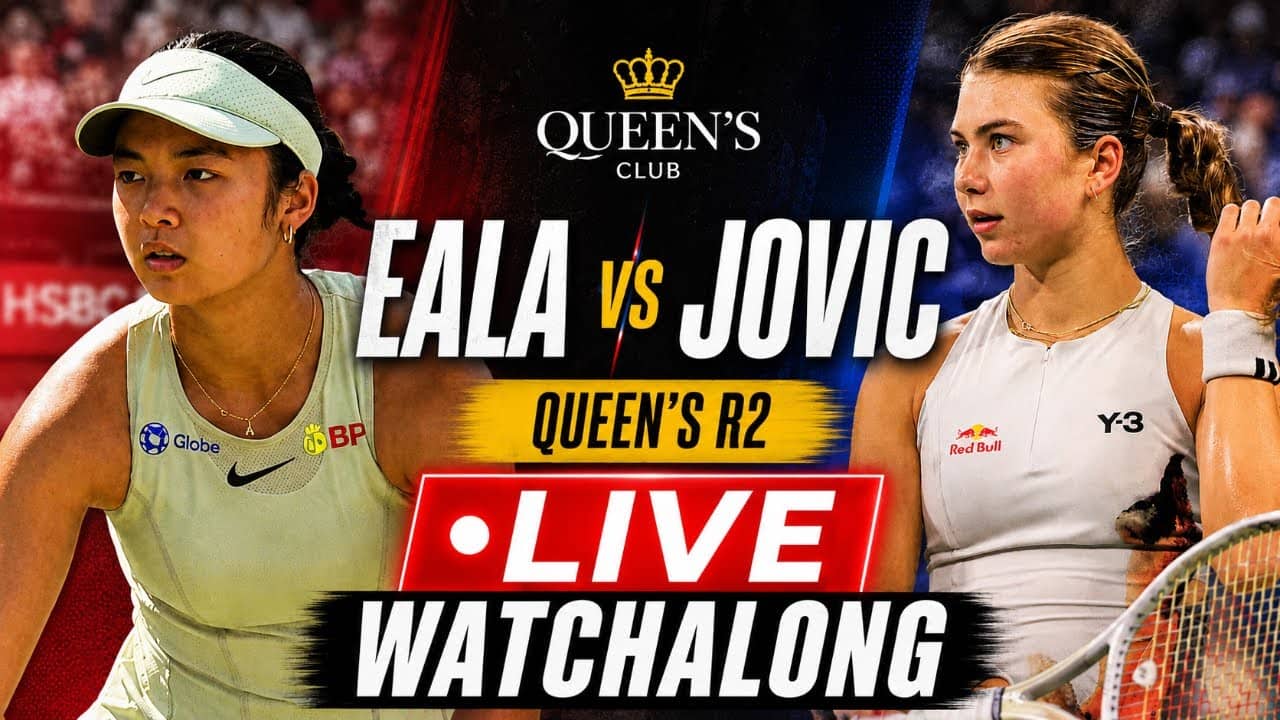 Alex Eala vs Iva Jovic | Queen’s Round 2 | LIVE TENNIS WATCHALONG