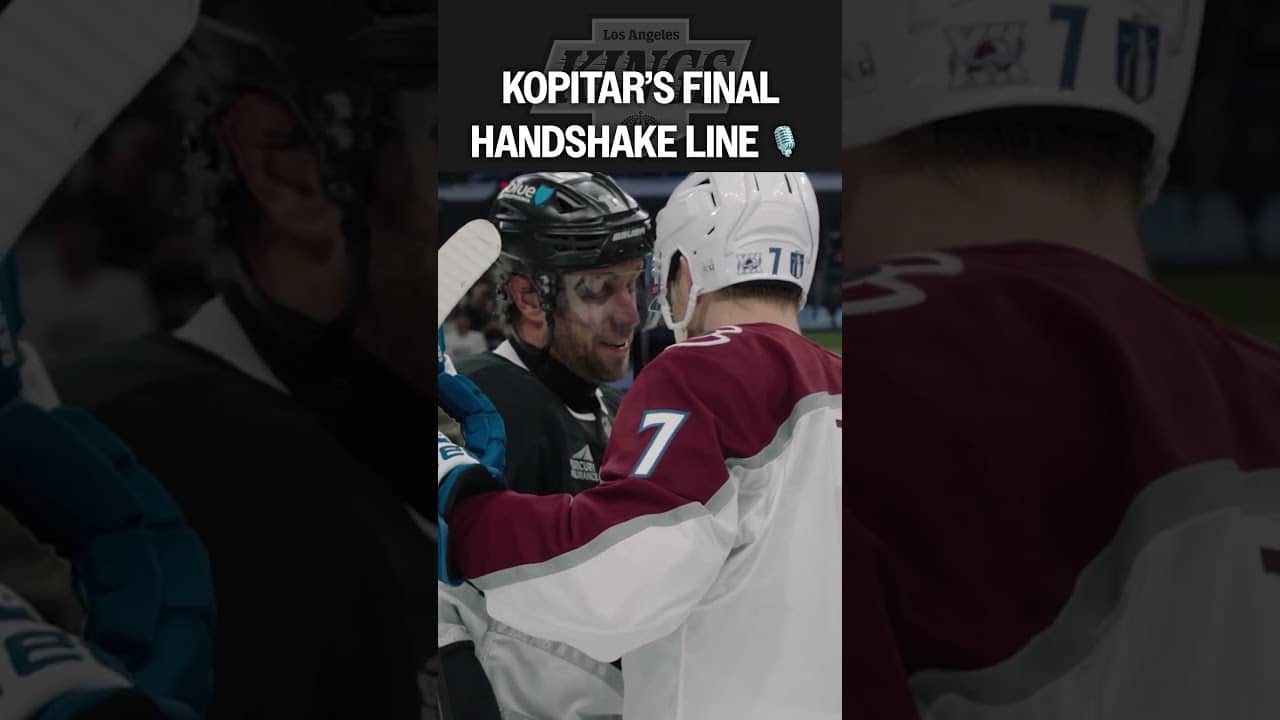 Nothing But ❤️ for Kopitar in the Handshake Line 🤝🎙️