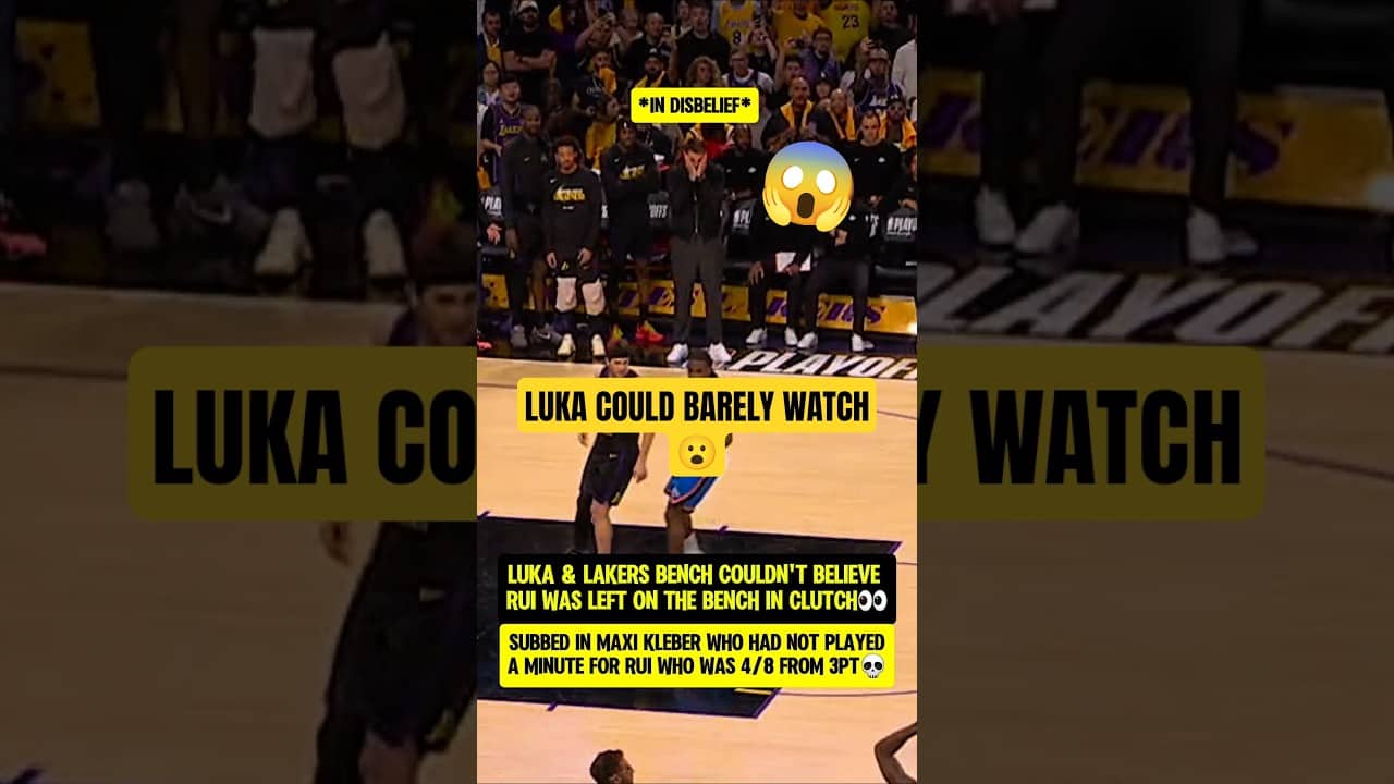 Luka was FUMING Rui got BENCHED😮