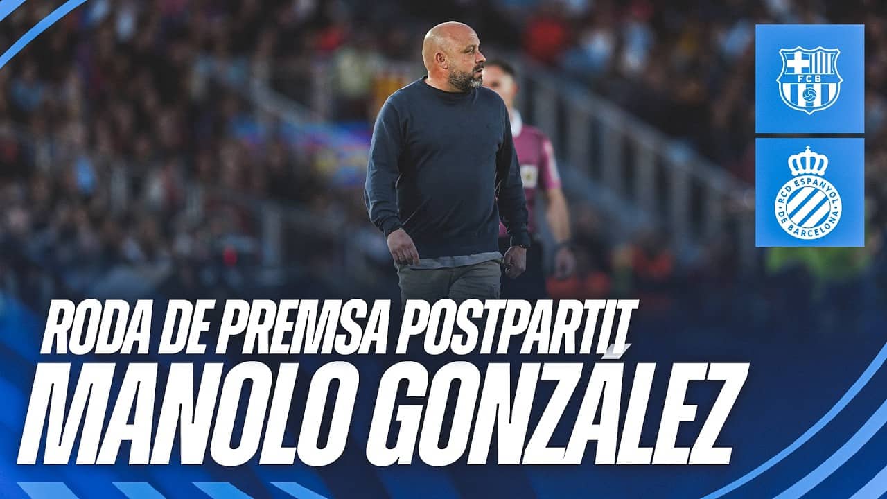 Roda de premsa postpartit de Manolo González