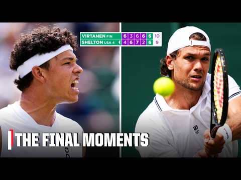 The final moments of Otto Virtanen vs. Ben Shelton  | 2026 Wimbledon