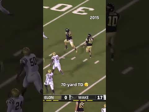 That's how you scramble 😱 #wakeforest #accfootball #collegefootball