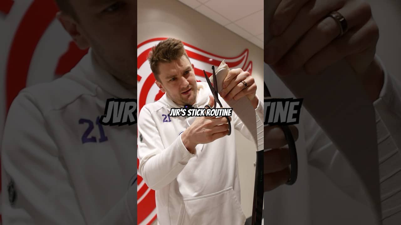 James van Riemsdyk takes you through his pregame stick taping routine