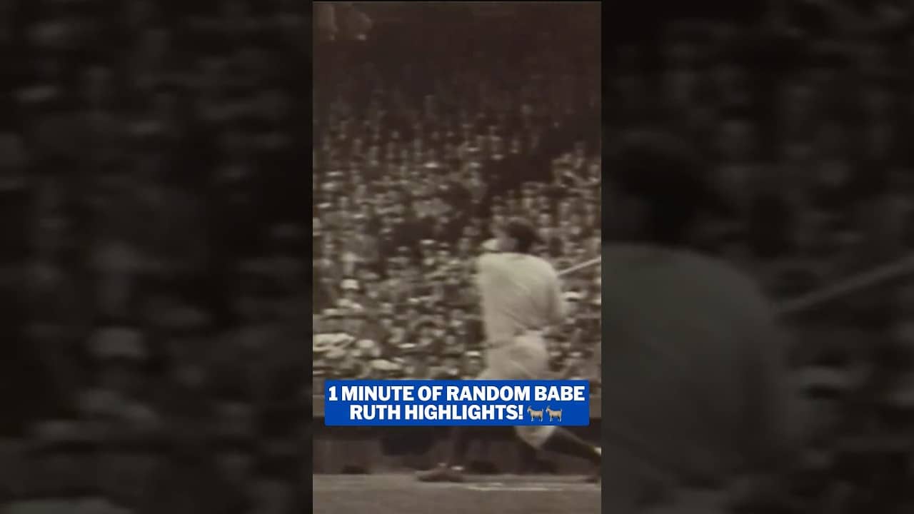 One minute of random Babe Ruth highlights, anyone?