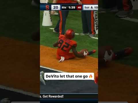 What a clutch throw 🥶 #syracuse #accfootball #collegefootball