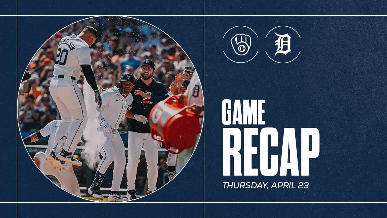 Game Highlights: Spencer Torkelson Hits Walk-Off Home Run to Win Series vs. Brewers | 4/23/26