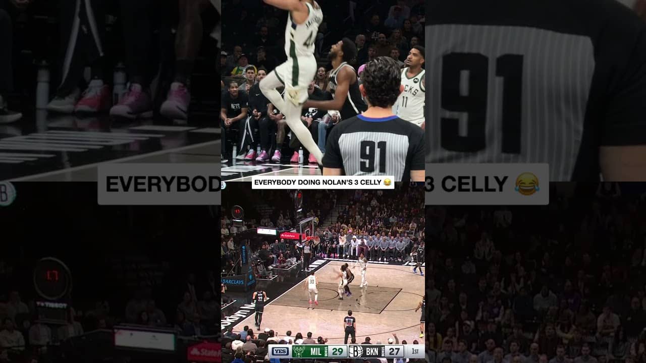gotta hit the Traore celly 👌 #nba #brooklynnets #celebration