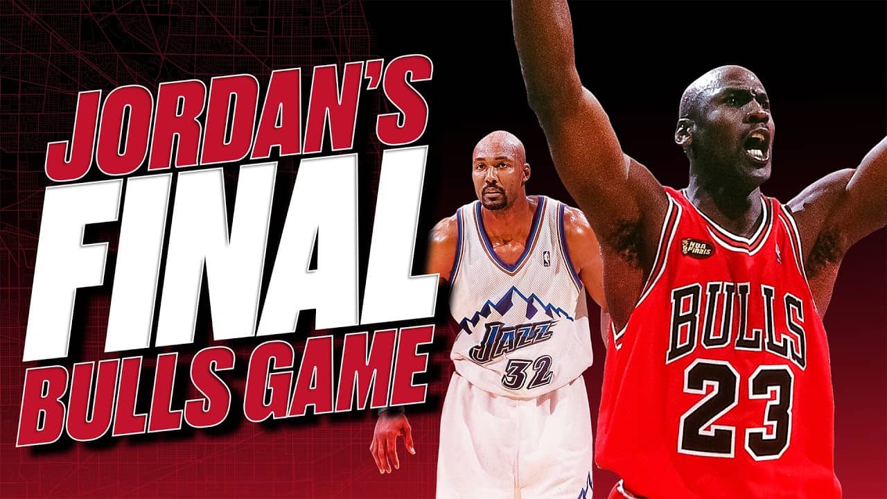 Michael Jordan's last game as a Bull 🐐