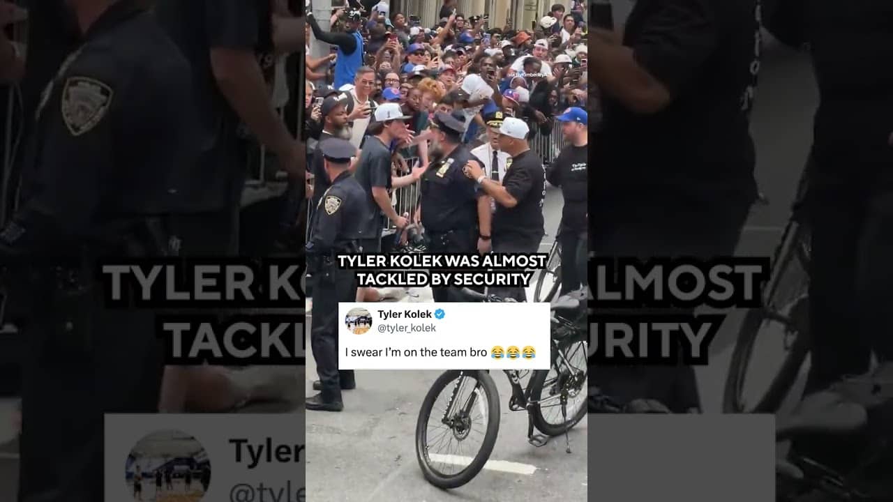 Tyler Kolek was mistaken for a fan 😳