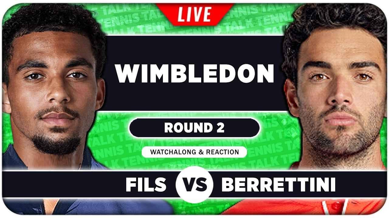 FILS vs BERRETTINI • Wimbledon 2026 • LIVE Tennis Watchalong