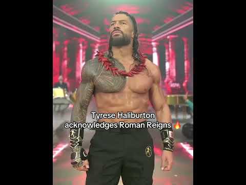 Tyrese Haliburton 🤝  Roman Reigns #WrestleMania