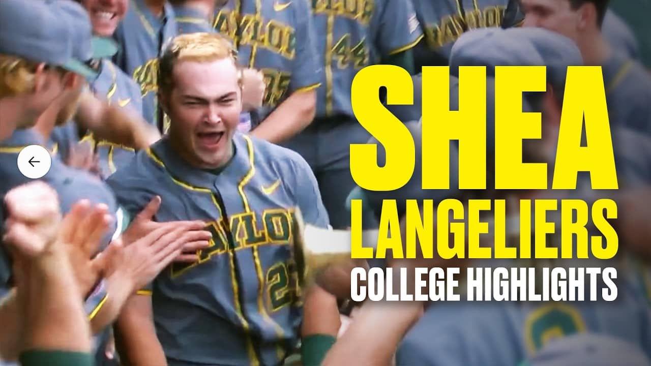 Athletics star Shea Langeliers NCAA baseball tournament highlights